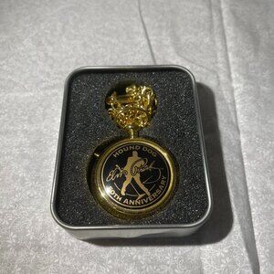 Elvis Presley 50th Anniversary Pocket Watch Hound Dog (150)